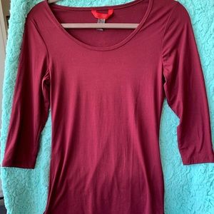 Burgundy Stretchy Tunic